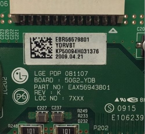 Lg-Pufferplatine EBR56579801 EAX56943801 Rev .: K Plasma-TV-Platine Plasma Plasma 的翻译 名词频率 plasma Plasma plasm PlasmaLg-Pufferplatine EBR56579801 EAX56943801 Rev .: K Plasma-TV-Platine